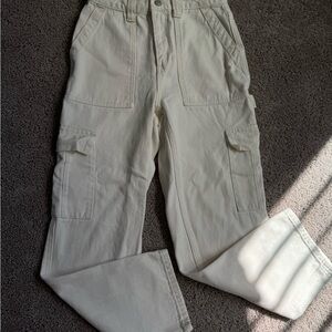 PacSun Off-White Cargo Pants Size 26